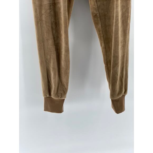 ROMA CONCEPTS By ROSEE Women's Brown Faux Suede Drawstring Sweatpants SZ L - Picture 5 of 10